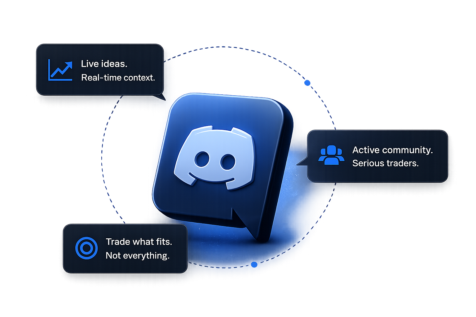 3D Discord icon with community features for the Mr. Money Maxwell Inner Circle traders group.